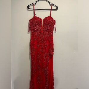 Red prom dress